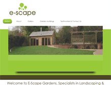 Tablet Screenshot of e-scapegardens.com